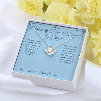 Love Knot Necklace gift for sister from Sister