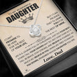 Personalized Love Knot Necklace for daughter