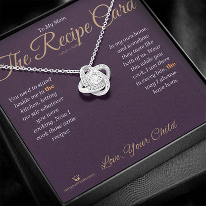 Personalized Love Knot Necklace for mom