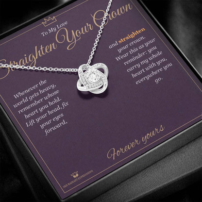 Personalized Love Knot Necklace for partner