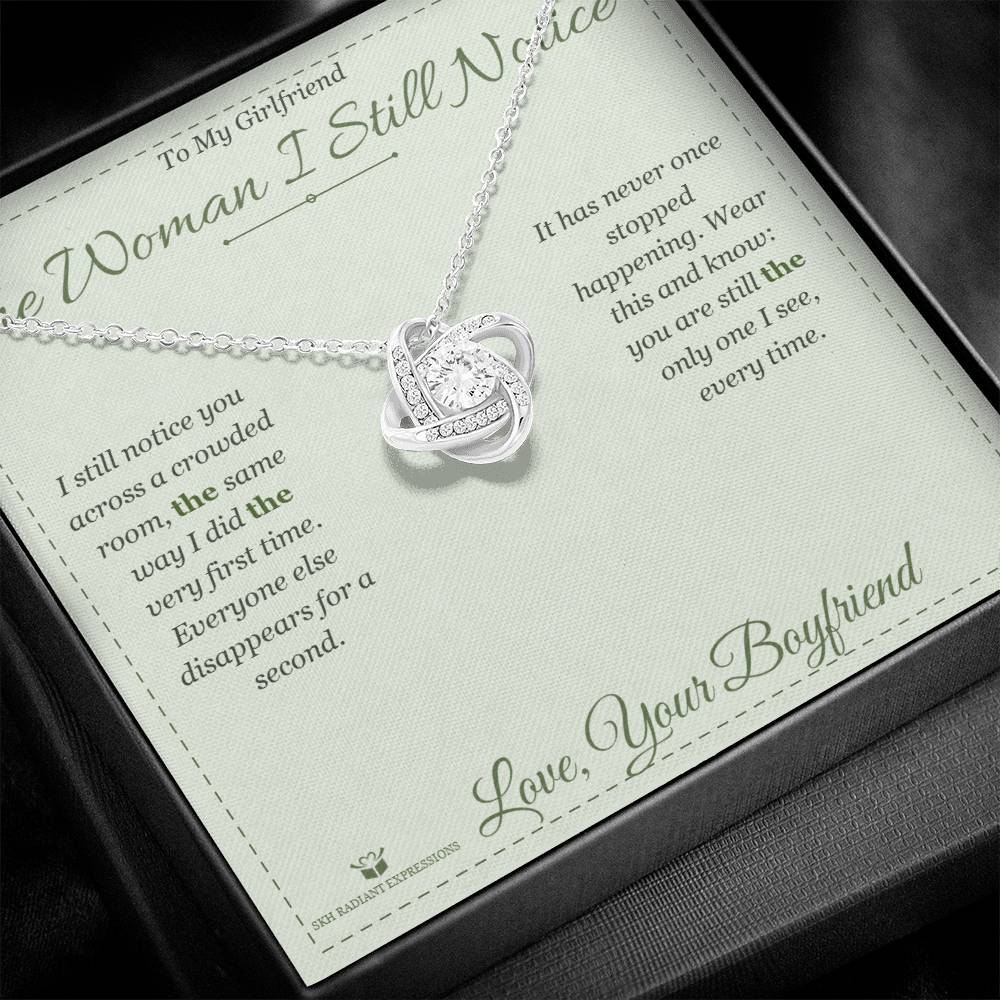 Personalized Love Knot Necklace for girlfriend