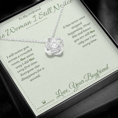 Personalized Love Knot Necklace for girlfriend