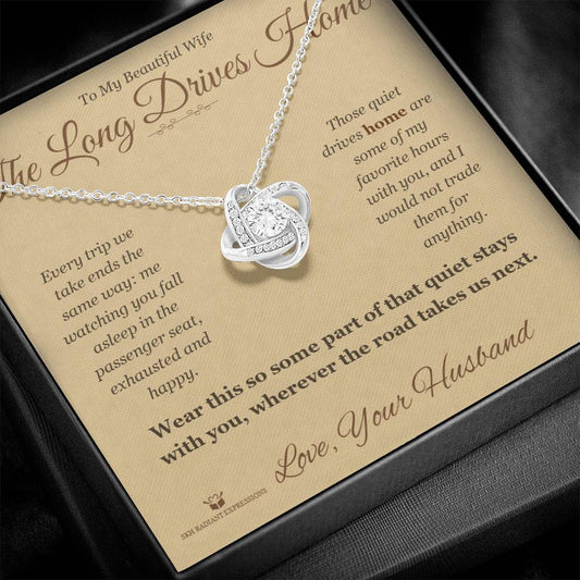 The Long Drives Home - Love Knot Necklace for Wife