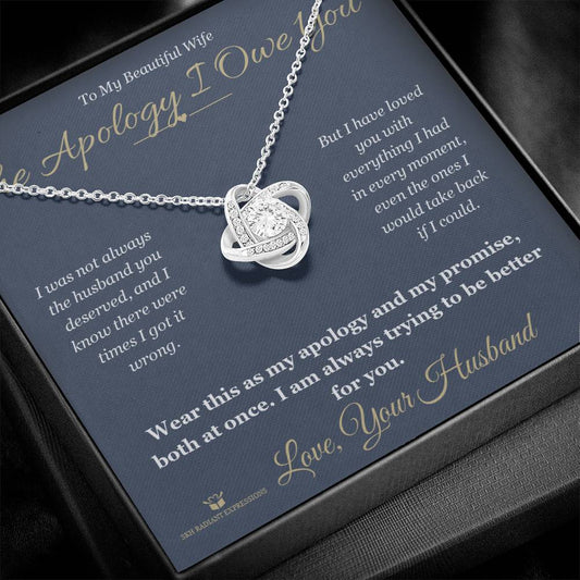 The Apology I Owe You - Love Knot Necklace for Wife