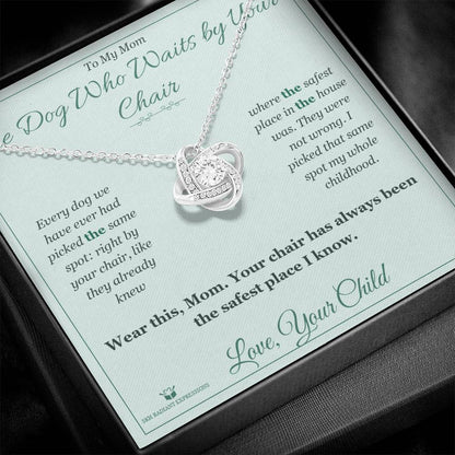 Personalized Love Knot Necklace for mom