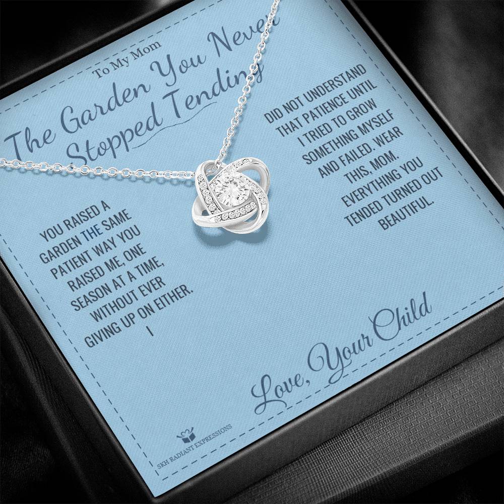 Personalized Love Knot Necklace for mom