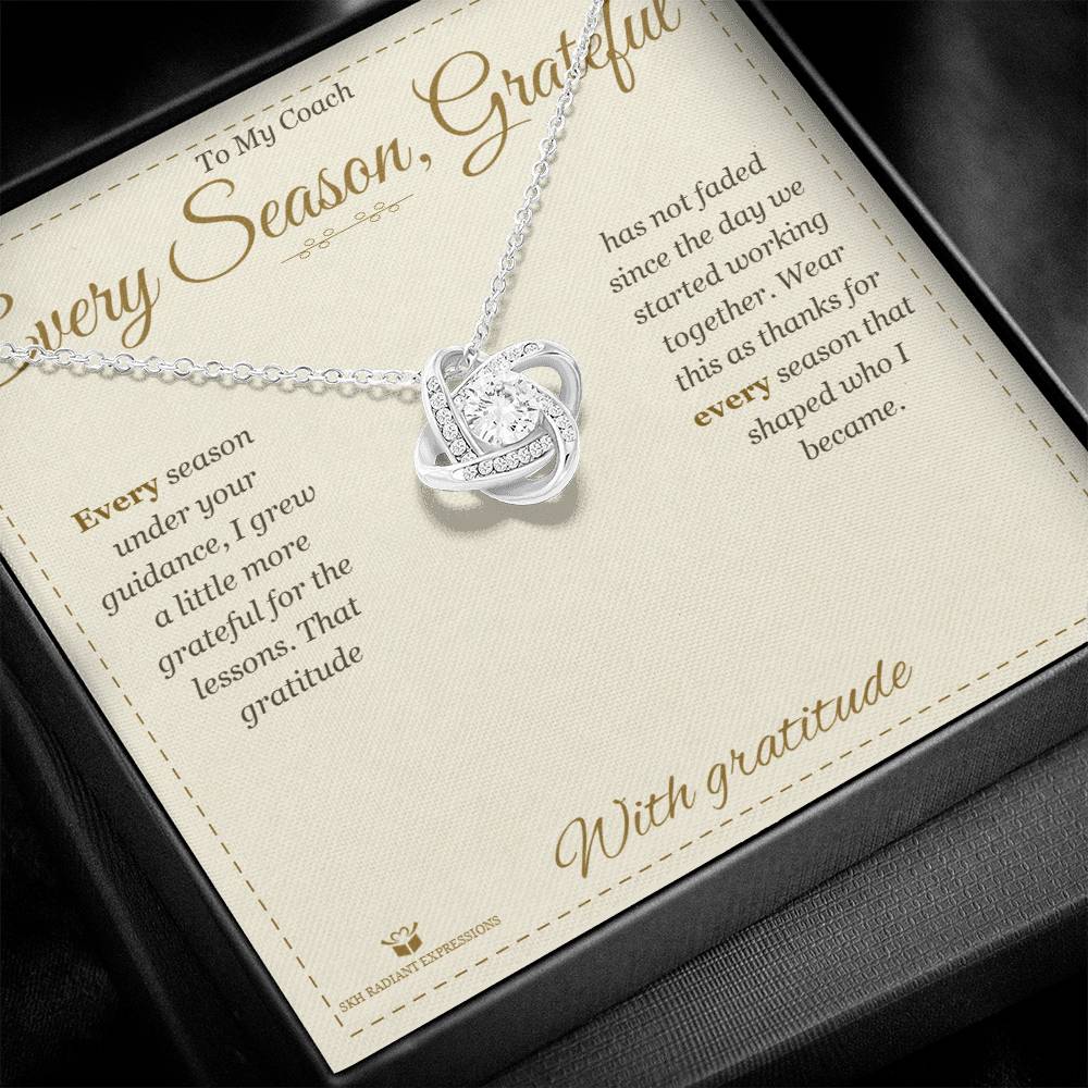 Personalized Love Knot Necklace for coach