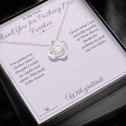 Personalized Love Knot Necklace for coach