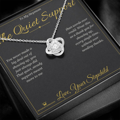 Personalized Love Knot Necklace for stepmom