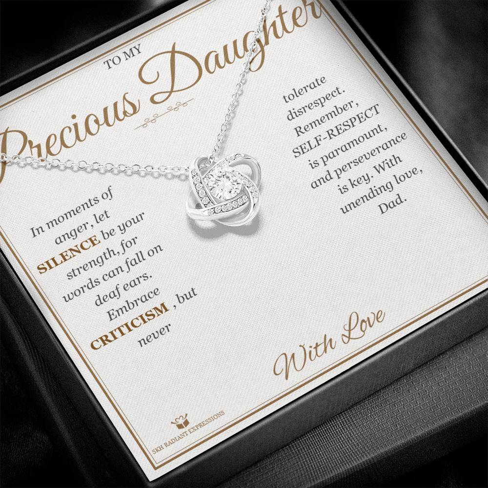 Guidance and Love - Love Knot Necklace for Daughter