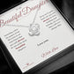 Eternal Love: A Letter to My Daughter - Love Knot Necklace for Daughter