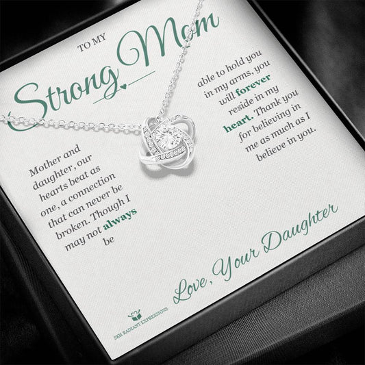 Hearts as One - Love Knot Necklace for Mom - personalized keepsake gift from SKH Radiant Expressions
