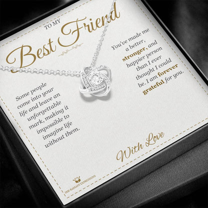 Personalized Love Knot Necklace for best friend