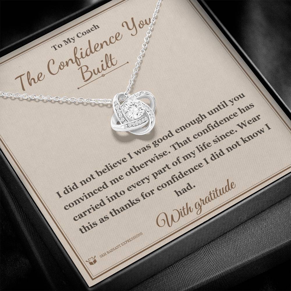 Personalized Love Knot Necklace for coach