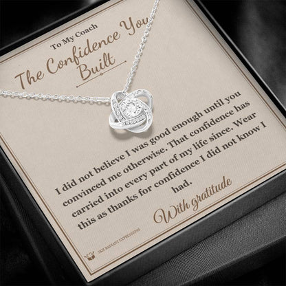 Personalized Love Knot Necklace for coach