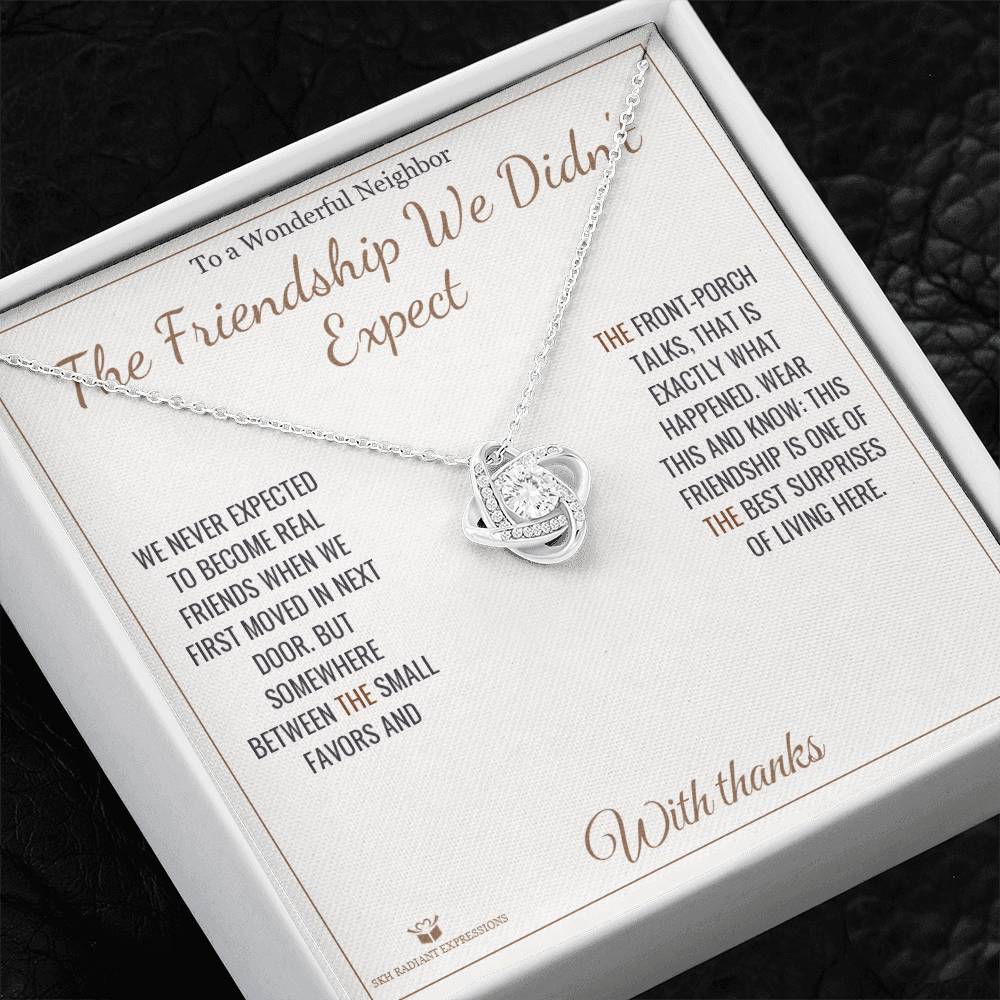 Sentimental neighbor gift, not generic