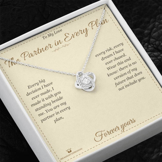The Partner in Every Plan - Love Knot Necklace for Partner
