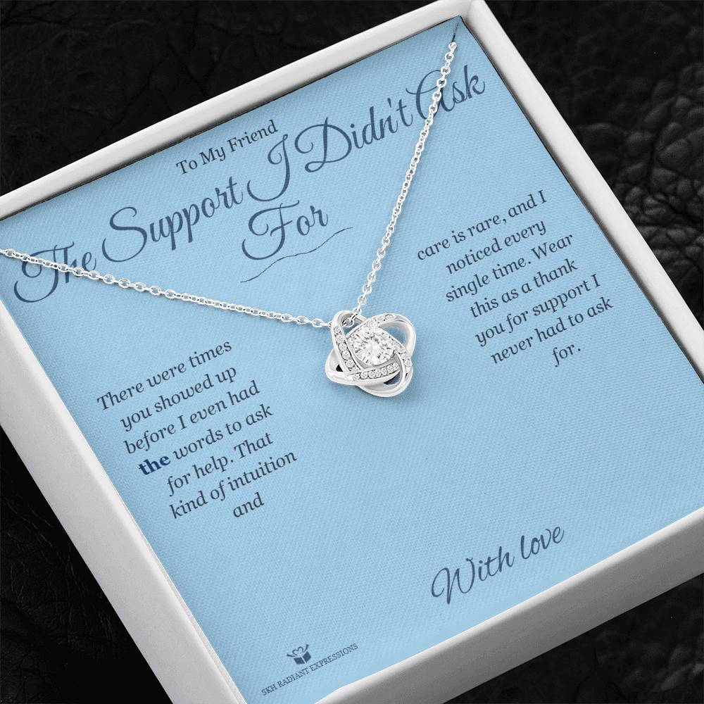 Personalized Love Knot Necklace for friend