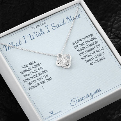 Personalized Love Knot Necklace for partner