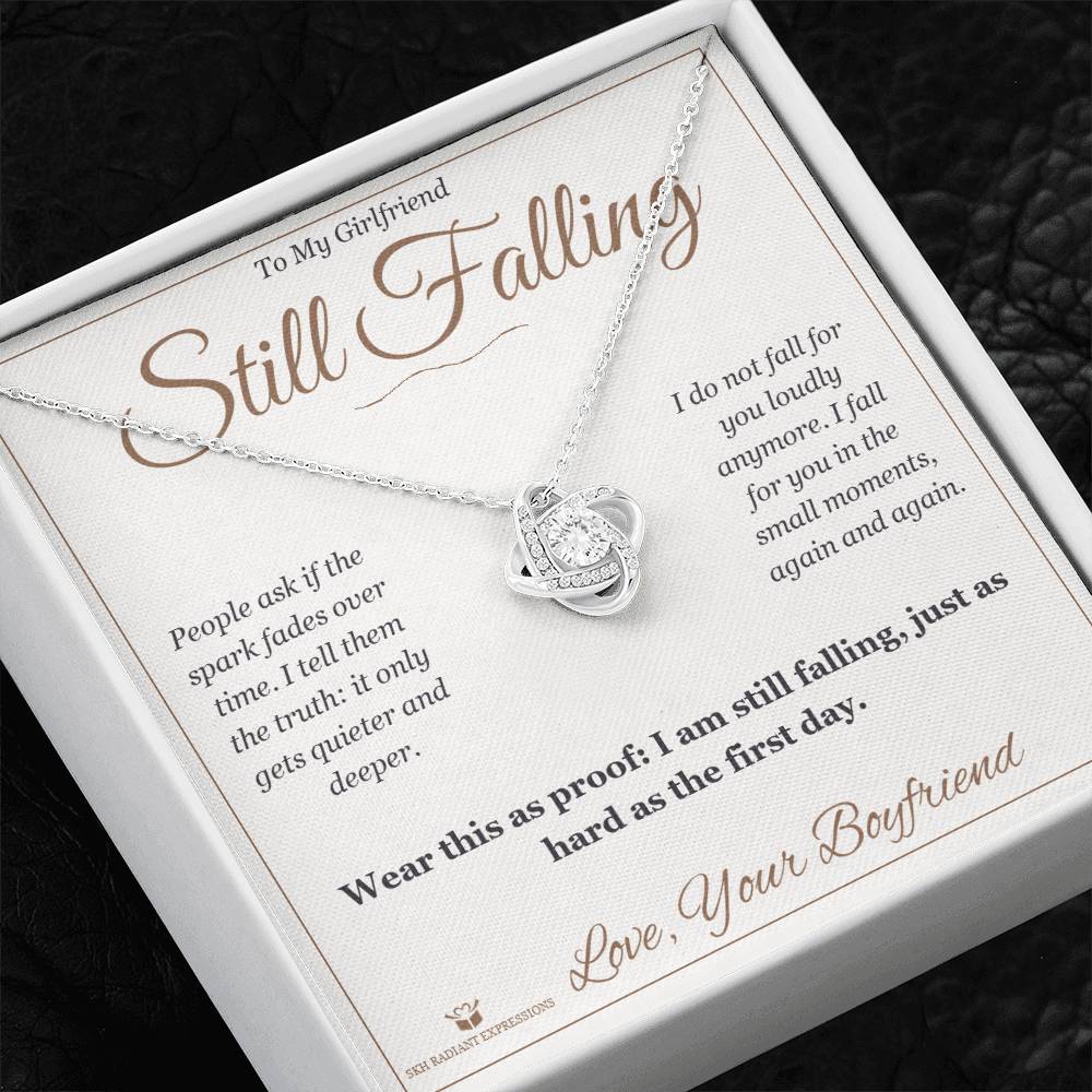 Personalized Love Knot Necklace for girlfriend