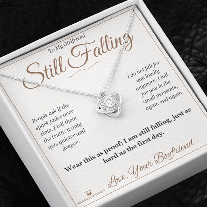 Personalized Love Knot Necklace for girlfriend