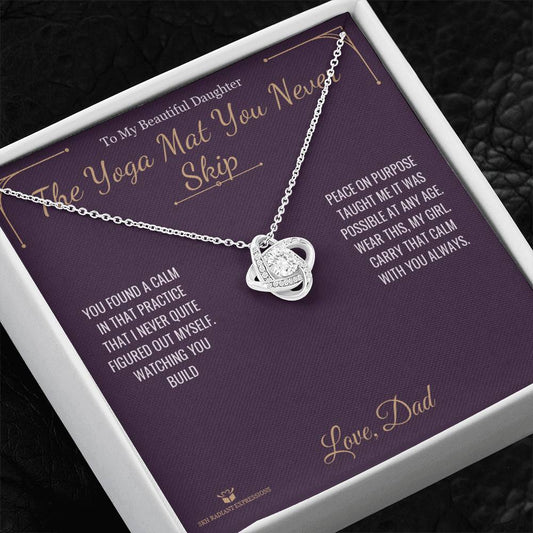 The Yoga Mat You Never Skip - Love Knot Necklace for Daughter
