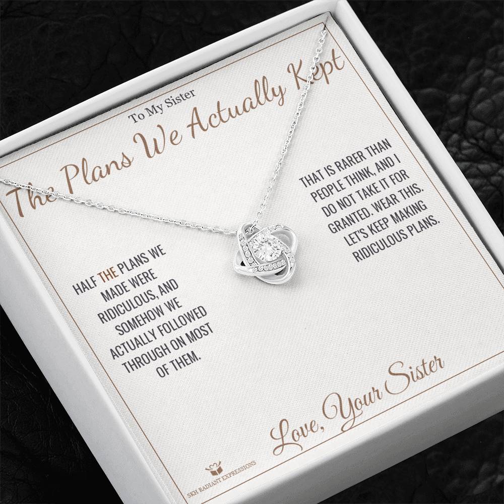 Meaningful gift for sister - The Plans We Actually Kept