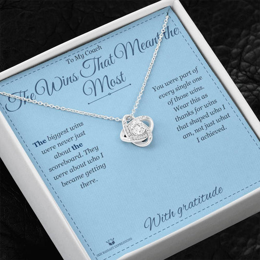 The Wins That Meant the Most - Love Knot Necklace for Coach