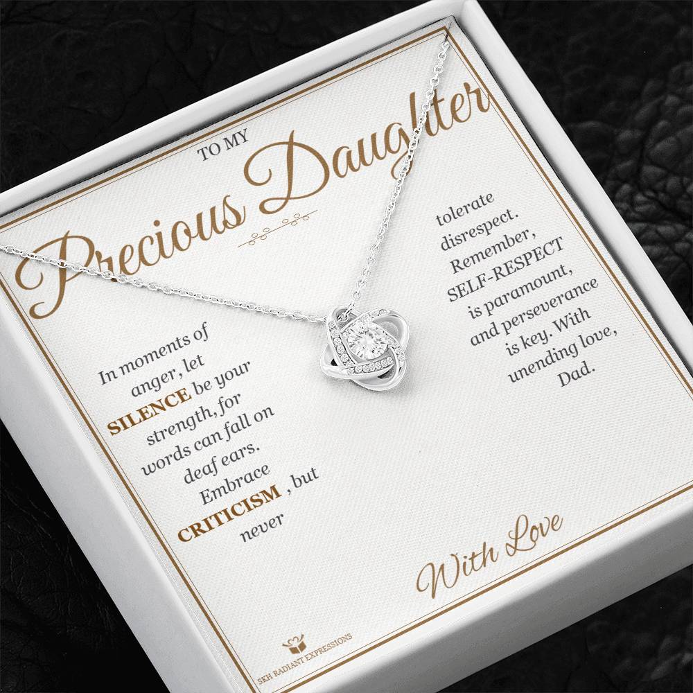 Guidance and Love - Love Knot Necklace for Daughter