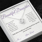 A Father's Love - Love Knot Necklace for Daughter