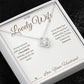 Today, Tomorrow, Forever - Love Knot Necklace for Wife