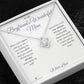 The Woman You Raised - Love Knot Necklace for Boyfriend's Mom