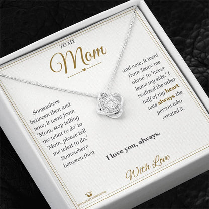 What does a Love Knot Necklace mean - gift for mom