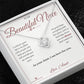 Always Here For You - Love Knot Necklace for Niece