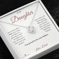 Personalized Love Knot Necklace for daughter