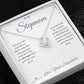 Braver Than You Believe - Love Knot Necklace for Stepmom