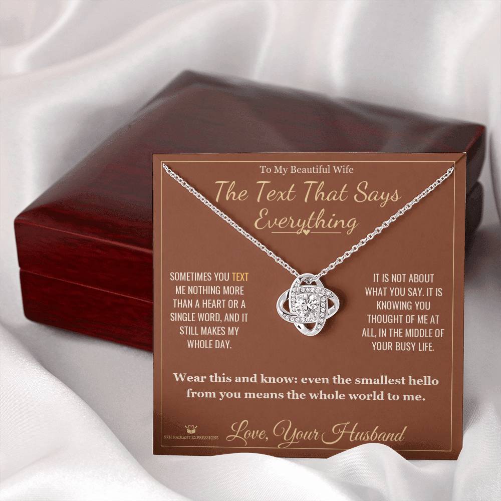 Sentimental wife gift, not generic
