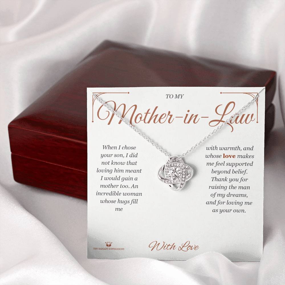 Gaining a Mother - Love Knot Necklace for Mother-in-Law