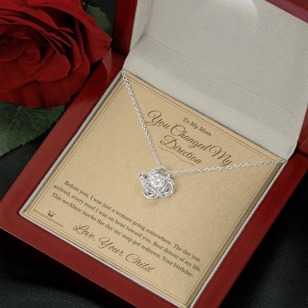 You Changed My Direction - Love Knot Necklace for Mom - personalized keepsake gift from SKH Radiant Expressions