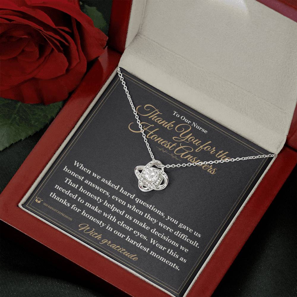 Meaningful gift for nurse - Thank You for the Honest Answers