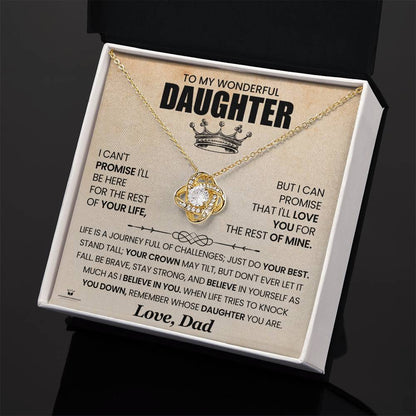 What does a Love Knot Necklace mean - gift for daughter