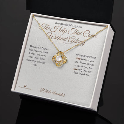 Meaningful gift for neighbor - The Help That Came Without Asking