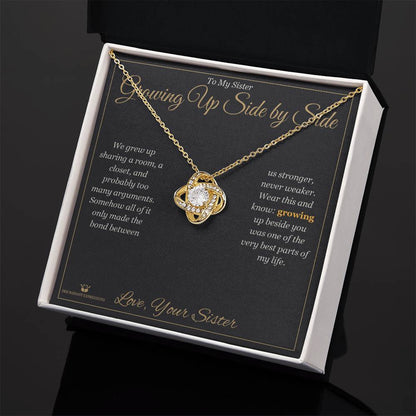 What does a Love Knot Necklace mean - gift for sister