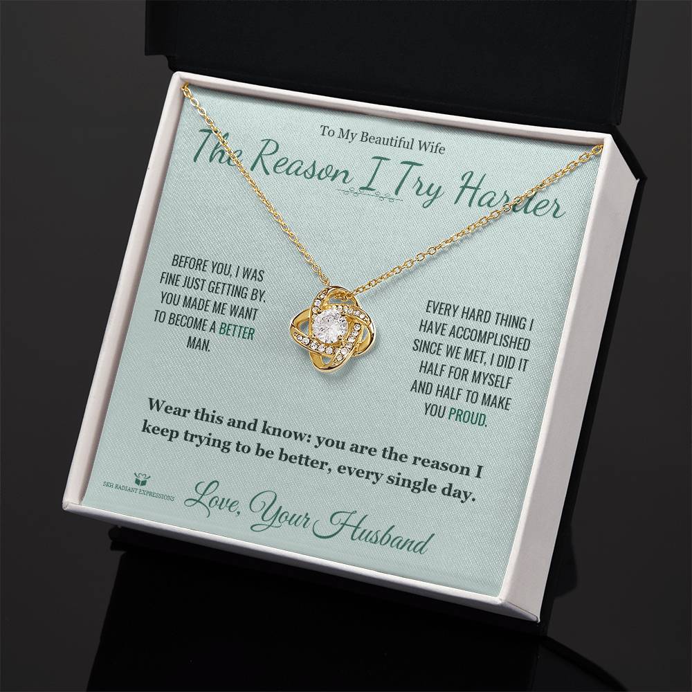 Love Knot Necklace gift for wife from Husband