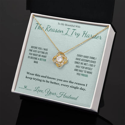 What does a Love Knot Necklace mean - gift for wife