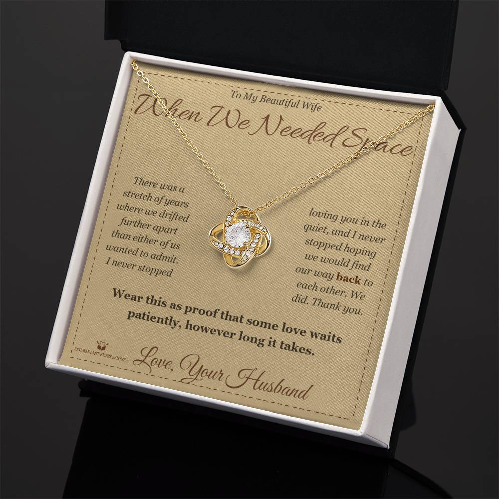 What does a Love Knot Necklace mean - gift for wife