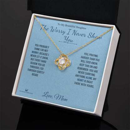Love Knot Necklace gift for daughter from Mom