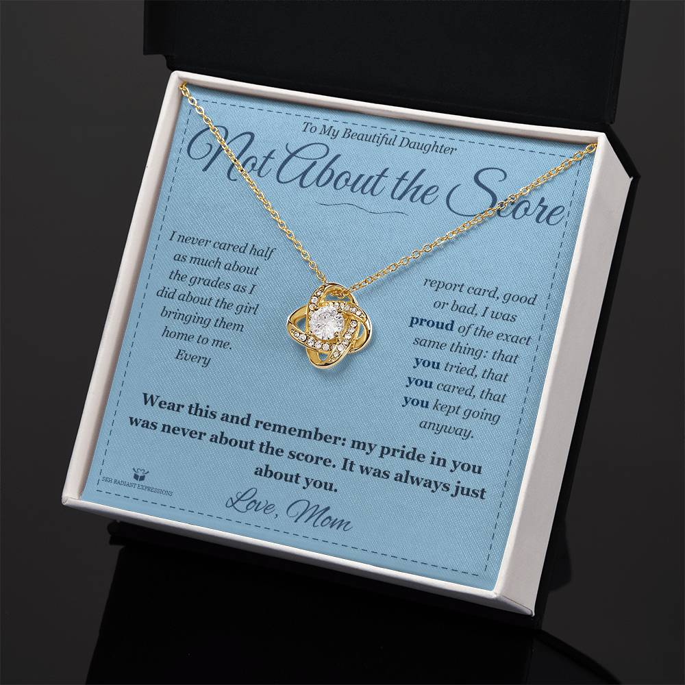 Personalized Love Knot Necklace for daughter