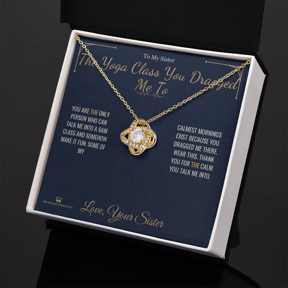 What does a Love Knot Necklace mean - gift for sister