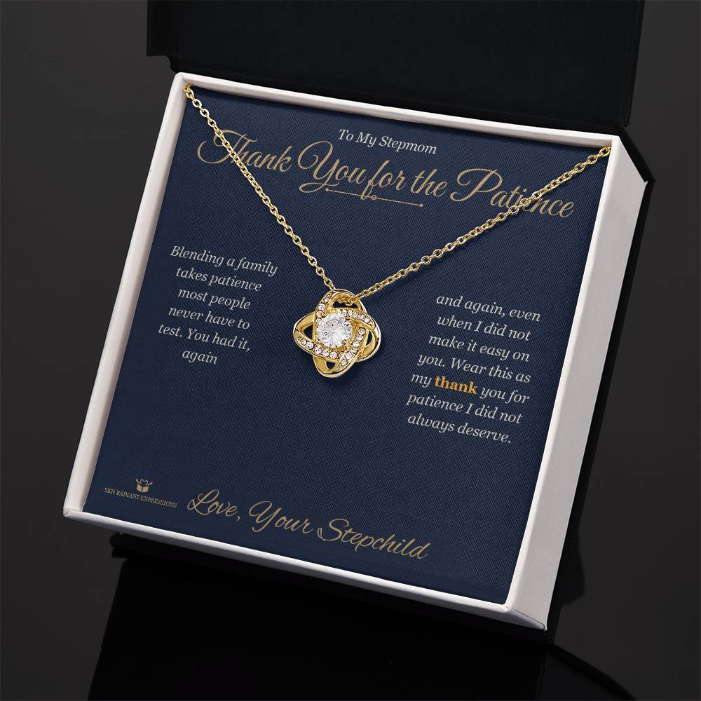Add a name to this Love Knot Necklace - gift for stepmom